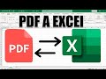 Convertir tablas pdf a excel super fcil sin programs