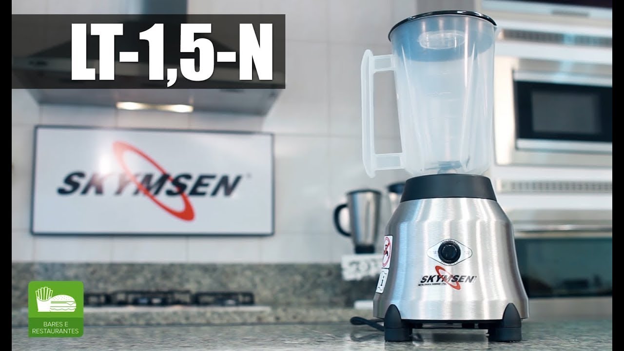 Liquidificador Skymsen Lt-1,5l N Plástico Alta Rotação 220v