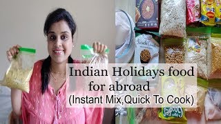 Holiday food planning for abroad  |Indian Vacation food planning /Instant mix/ food to cook in hotel