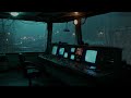 Rain And Thunder In Deep Space | Immersive Starship Bridge Sounds For Deep Sleep And Relaxation