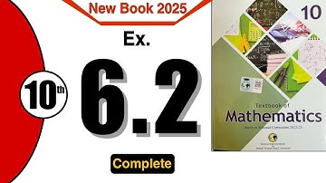 Class 10 Maths Chapter 6 Exercise 6.2 | NBF | Federal Board | Ex 6.2 Class 10 | 6.2 Grade-10 | 2025