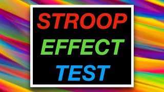 Stroop Effect Test (Many Can't Do This Test!) screenshot 2