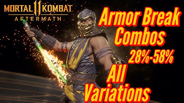 MK11 Aftermath Scorpion armor break combos