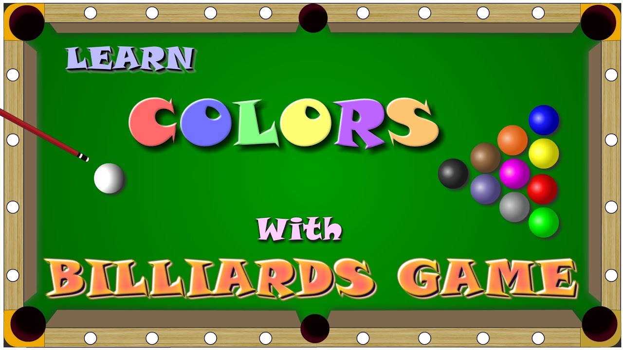 เกม บิลเลียด  2022 Update  Learn colors with Billiards game for kids | Snooker game | Wowkids Tv