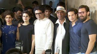 Aamir Khan's DANGAL Movie Screening for Real Life Dangal Wrestler Mahavir Singh Phogat,Sachin