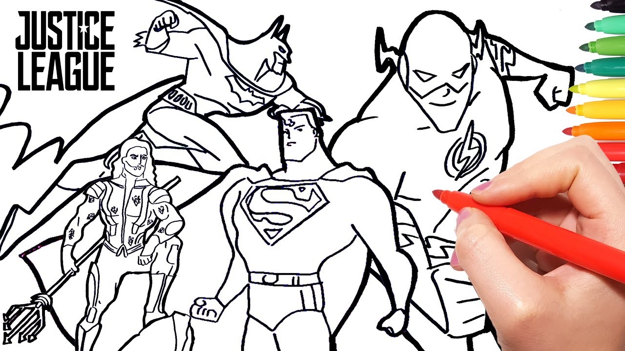 Justice League Coloring Pages Learny Kids Justice League Coloring Pages Learny Kids