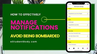 How To Manage Mobile Notifications | eStudent Body Community
