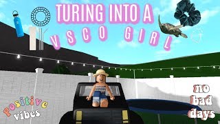LIVING  like a VSCO girl for a day | transformation I Roblox Bloxburg