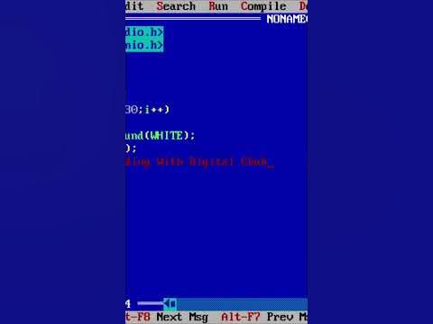 Print your name in multiple colour in turbo c/c language/ turbo c++ ...