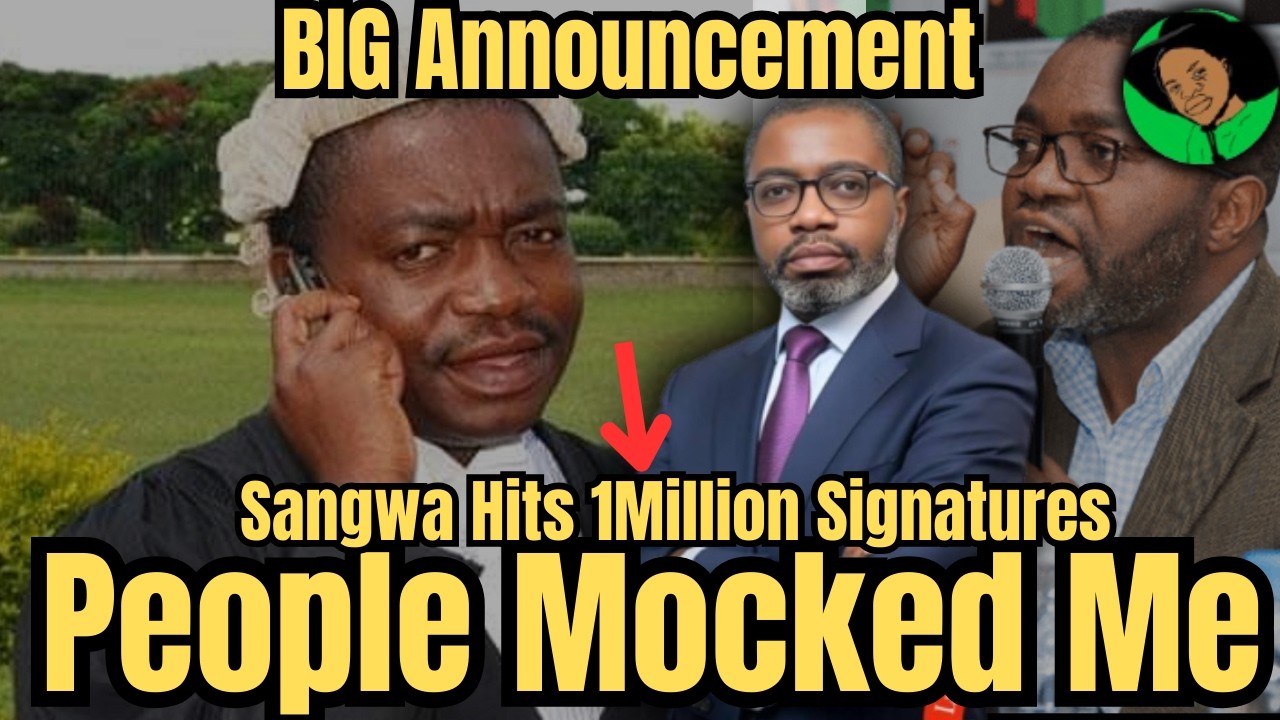 John Sangwa Hits 1 Million Signatures: People Mocked Him | LIVE From Lusaka|
