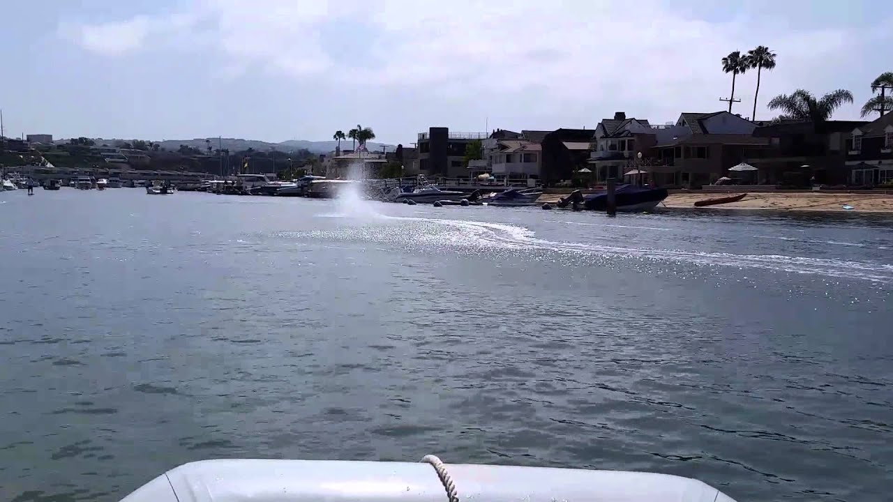 Electric RC boat balboa island YouTube