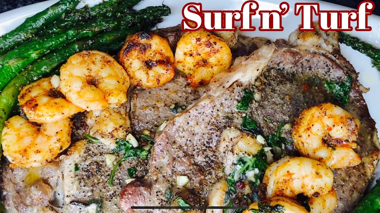 Garlic Butter Steak And Shrimp Surf And Turf Recipe! - Youtube