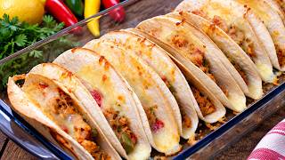 TACOS de POLLO caseros: ¡Una cena deliciosa lista en minutos