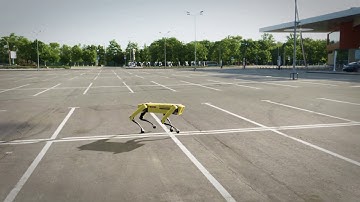 Boston Dynamics Spot - Eevee shadow catcher trick in blender