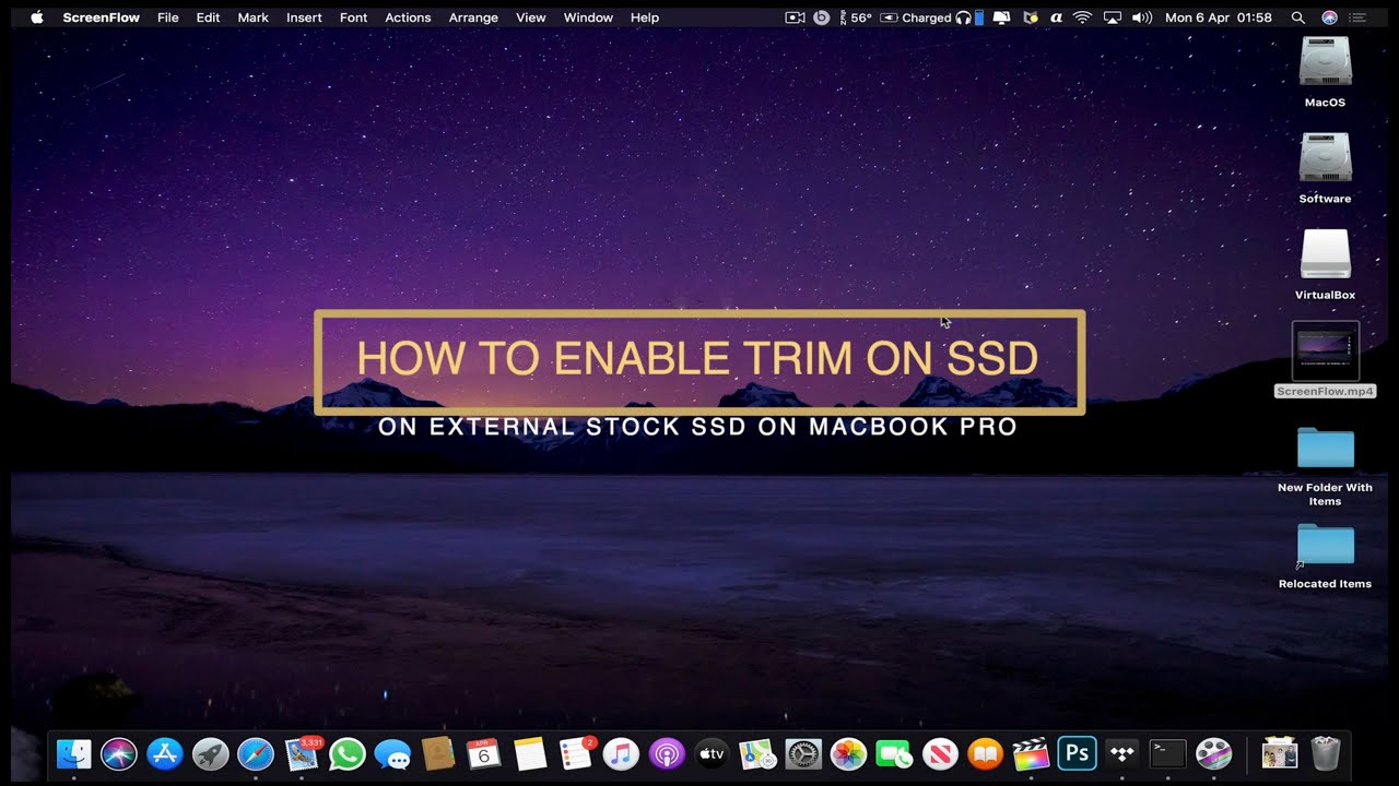 Velkommen modstå gullig How to enable TRIM on Mac or MacBook Pro on OS Catalina in 2 Minutes! -  YouTube