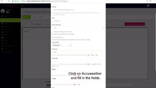 Manage/Layouts - AccuWeather - Dashboard Overview