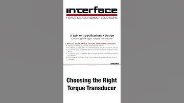 Choosing the Right Torque Transducer Part II / #shorts