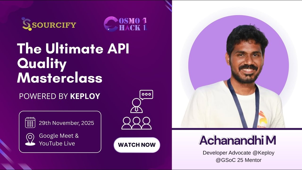 The Ultimate API Quality Masterclass | Powered by Keploy | CosmoHack 1