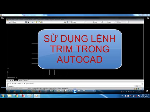 Sử dụng lệnh cắt xén đối tượng TRIM trong CAD