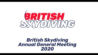 British Skydiving AGM 2020