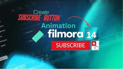 How to create subscribe button for YouTube using  Filmora 14| Green screen animation