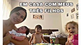 ROTINA COM DUAS CRIANÇAS PEQUENAS E UM BEBÊ - MÃE COM TRÊS FILHOS