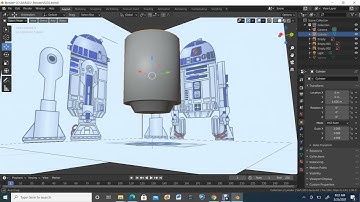 R2D2 Blender Tutorial 03