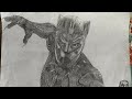 Drawing BLACK PANTHER !!