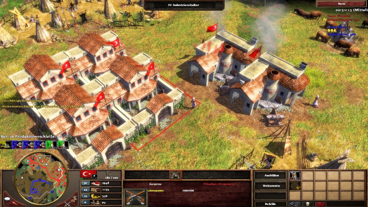 Age of Empires III Multiplayer Gameplay - Bronzehaubitzen ...