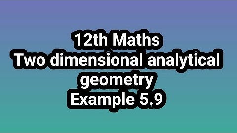 12th Maths example 5.9