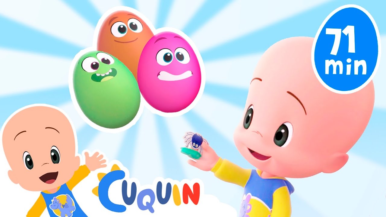 ¡Huevos Sorpresa! Aprende los bichos e insectos con Cuquín | Dibujos animados para bebés