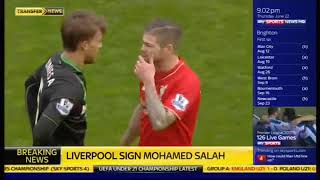 Salah Signs Sky Sports Quicktime