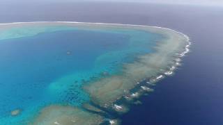 South Minerva Entrance and West Reef - drone view