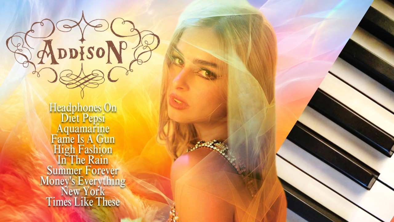 addison rae | 40 min of calm piano | study, focus, unwind ♪ - YouTube