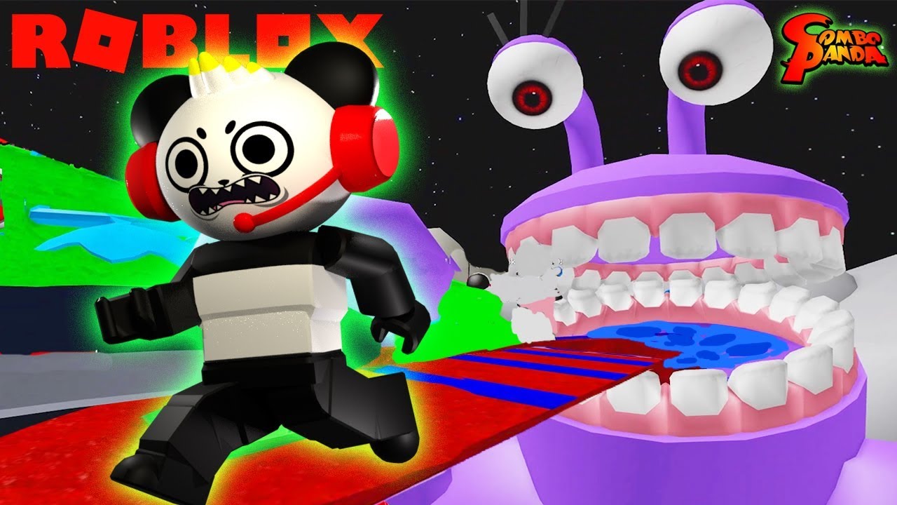 Escape Space Aliens Roblox Obby Let S Play With Combo Panda Youtube - combo panda going into the craziest elevator in roblox youtube