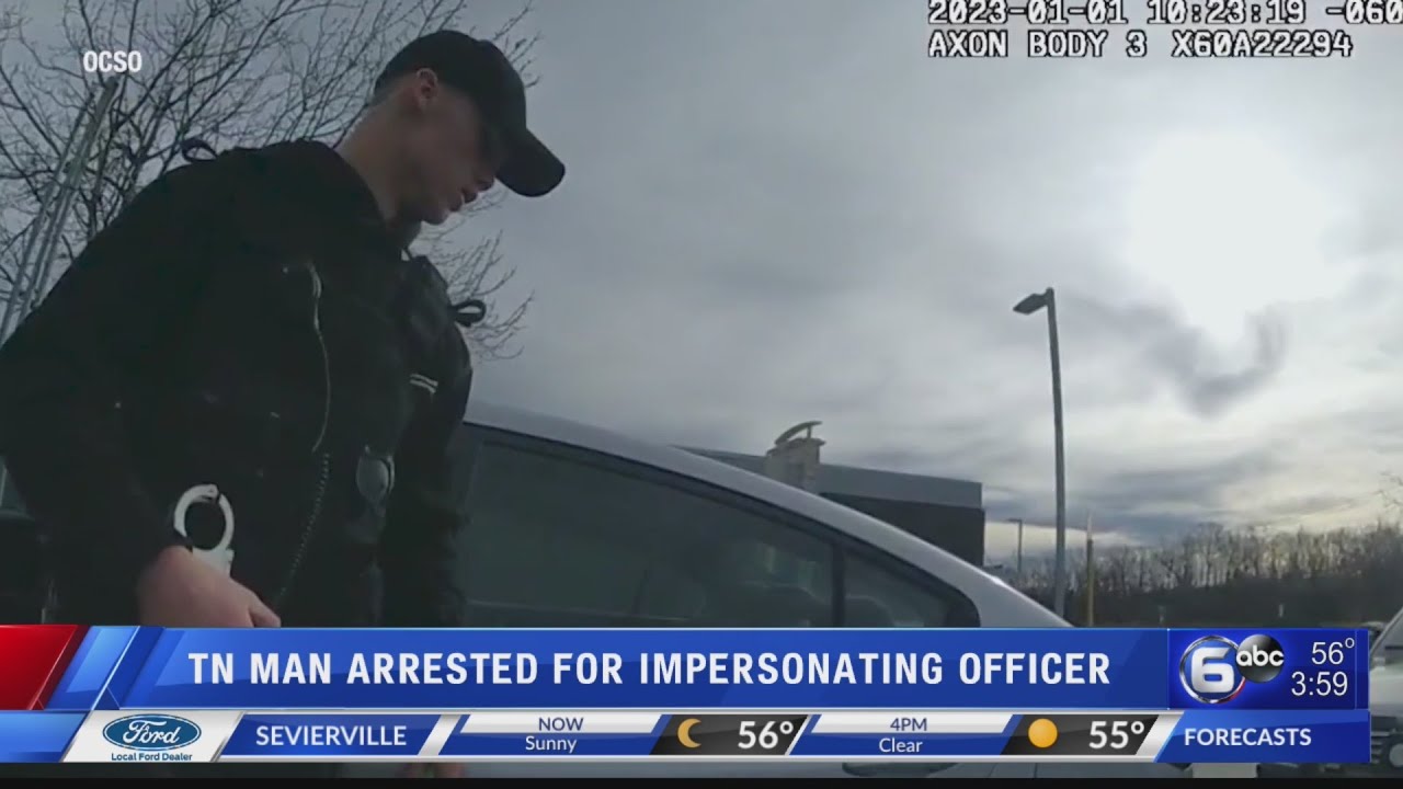 TN Man arrested for impersonating police officer - YouTube