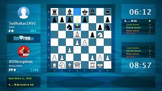 Chess Game Analysis: 800kingdom - Sudhakar2891, 1-0 (By ChessFriends.com)
