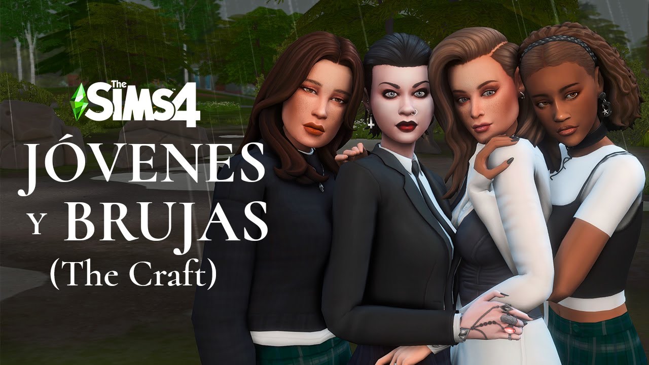 Jóvenes y Brujas | Crear a un sim + CC LIST | Los Sims 4 - YouTube