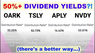 50%+ Dividends w/ TSLY & NVDY?! Try This Easy Strategy Instead // AMZY YieldMax ETF ETFs high yield