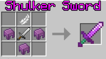 How to get a SHULKER Sword in Minecraft Bedrock!