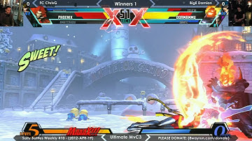 Salty Battles Weekly #10 - UMvC3 W1 - FC ChrisG VS BigE Damian