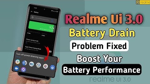 Realme Ui 3.0 Battery Drain Problem Fixed 😍 | Realme Ui 3.0 Battery Draining Problem Solution