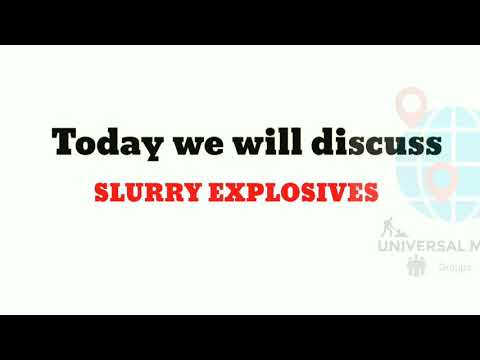 Slurry explosives