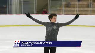 Arsen Meghavoryan | Junior Men Free Skate | 2025 Pacific Coast Sectional Singles Final