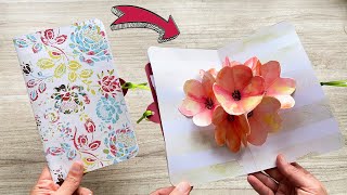 👉​ DIY  Tarjeta 3D Pop-Up 🌺​ Tutorial Paso a Paso