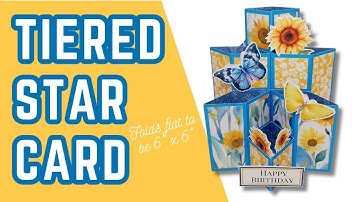 6" x 6" Tiered Star Card