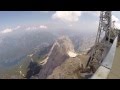 Zugspitze    ,Gletscherbahn , Zahnradbahn und Sicht von der Zugspitze (GoPro)