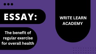 The benefits of regular exercise for  overall health I exercise I⁠​ ​⁠@WriteLearnAcademy-up8jl
