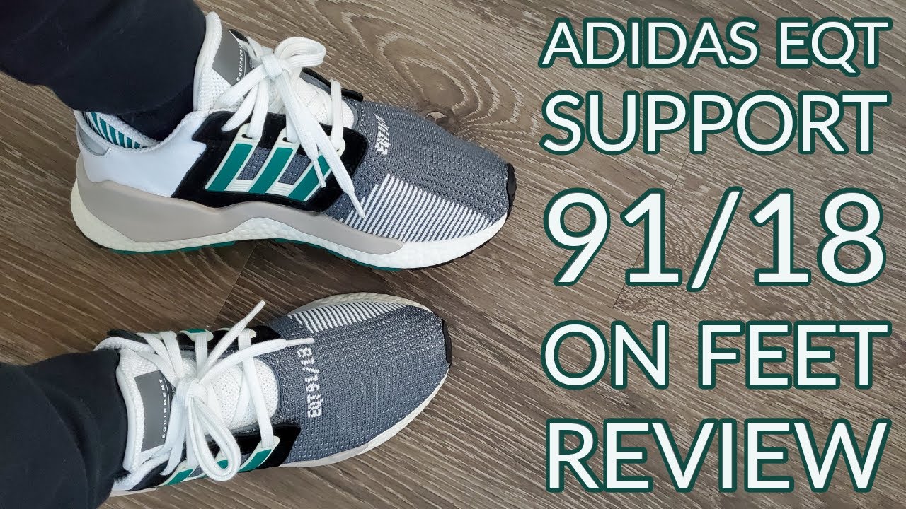 Adidas EQT Support 91/18 Black Granite On Review (AQ1037) - YouTube