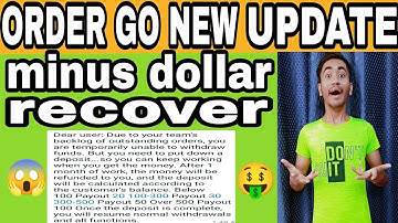 Order Go New Update | Order Go Par Minus Dollar Refund Le 100% Successful Minus Dollar Refund 🤑😱